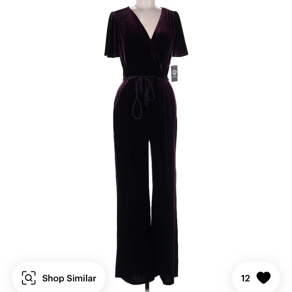 Marc Jacobs Velvet Plum Jumpsuit